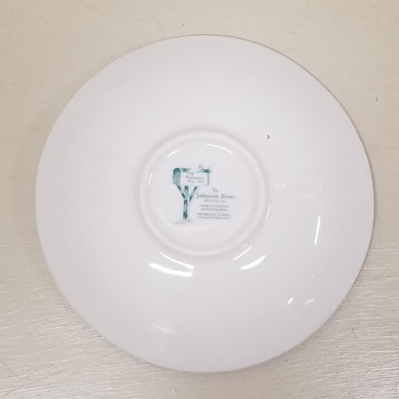 Flat Cup & Saucer Set The Friendly Village ("England 1883") by Johnson Brothers - Picture 6 of 7